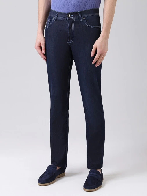 Зауженные джинсы Slim Fit CESARE ATTOLINI