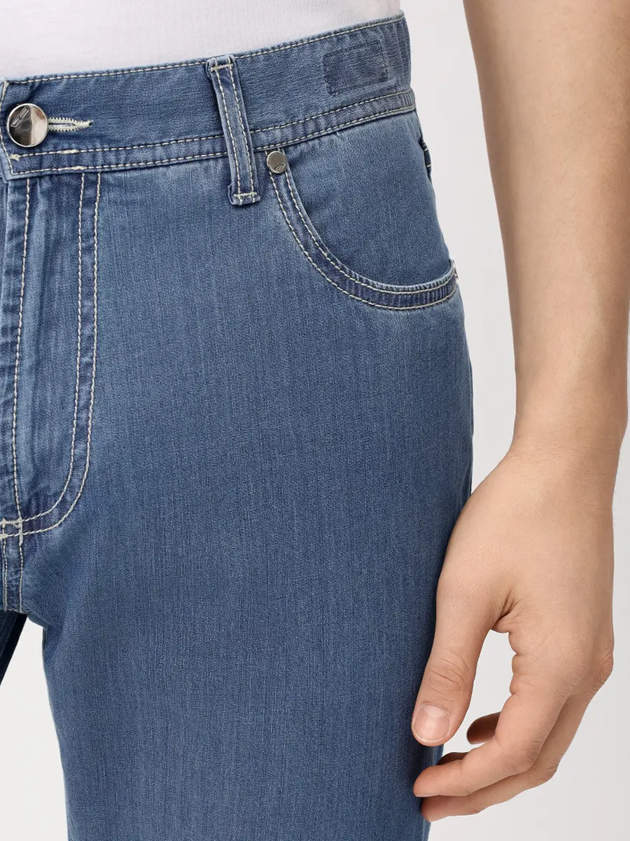 Джинсы Slim Fit хлопковые