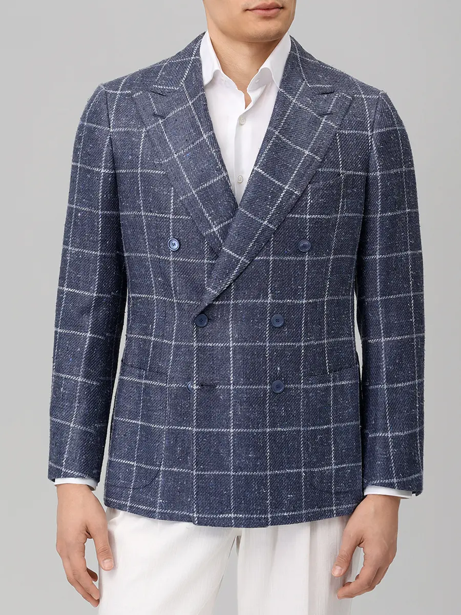 Пиджак из шерсти и шелка