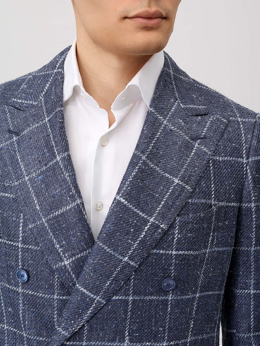 Пиджак из шерсти и шелка