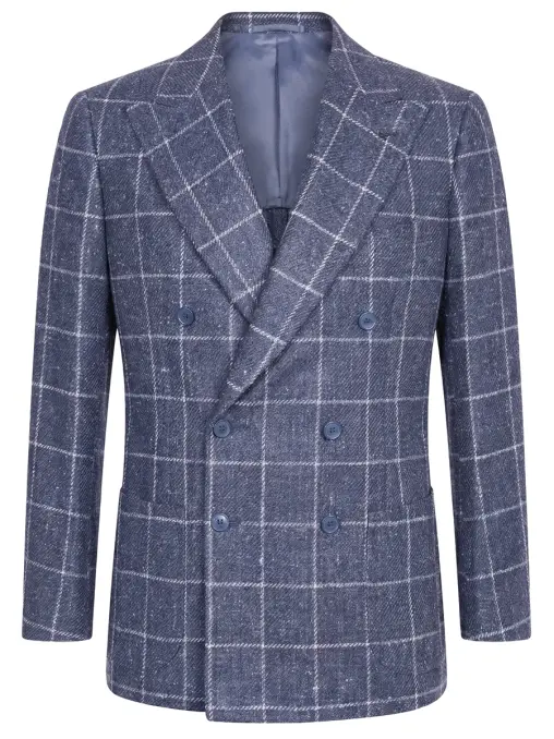 Пиджак из шерсти и шелка CESARE ATTOLINI