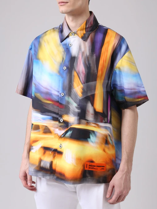 Рубашка с принтом HERON PRESTON