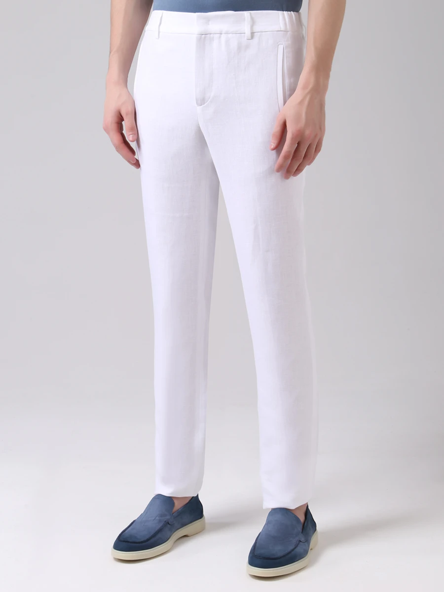 Брюки льняные