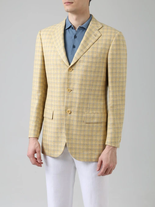 Пиджак в клетку KITON