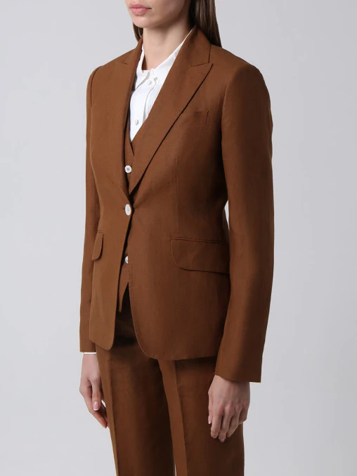 Костюм-тройка льняной KITON