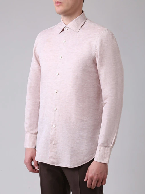Рубашка Regular Fit льняная CESARE ATTOLINI