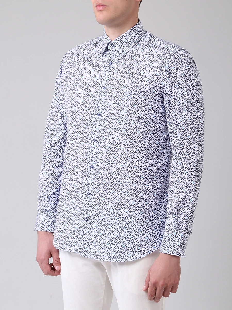 Рубашка Slim Fit хлопковая