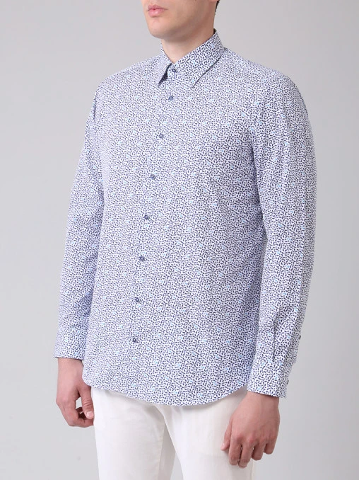Рубашка Slim Fit хлопковая ZILLI