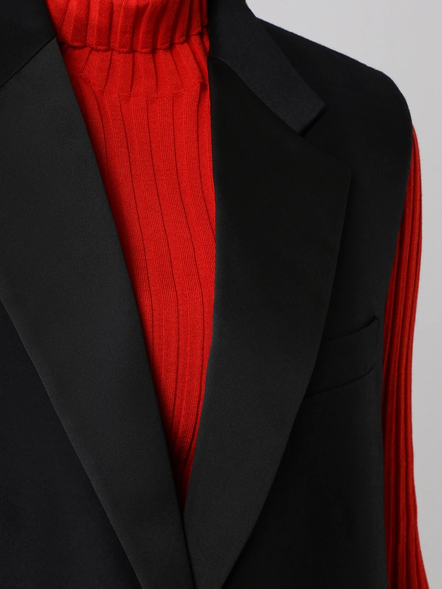 Жилет удлиненный из шерсти