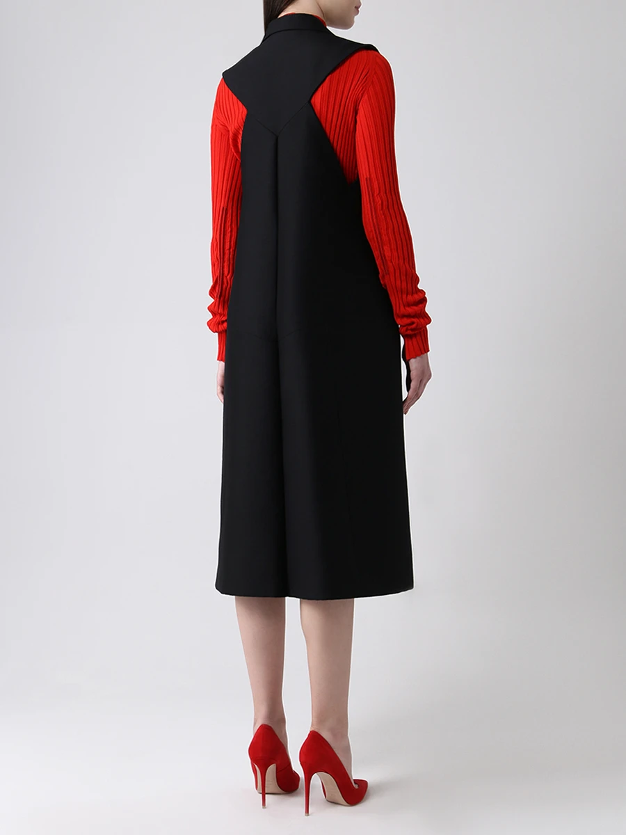 Жилет удлиненный из шерсти