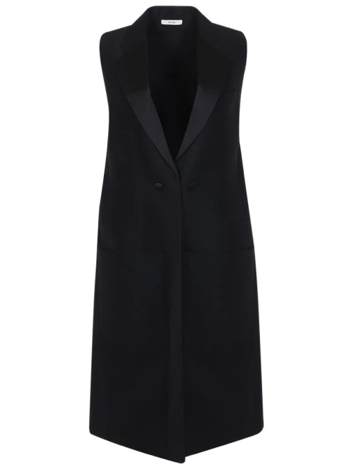 Жилет удлиненный из шерсти CELINE