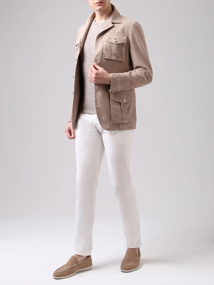 Пиджак с накладными карманами