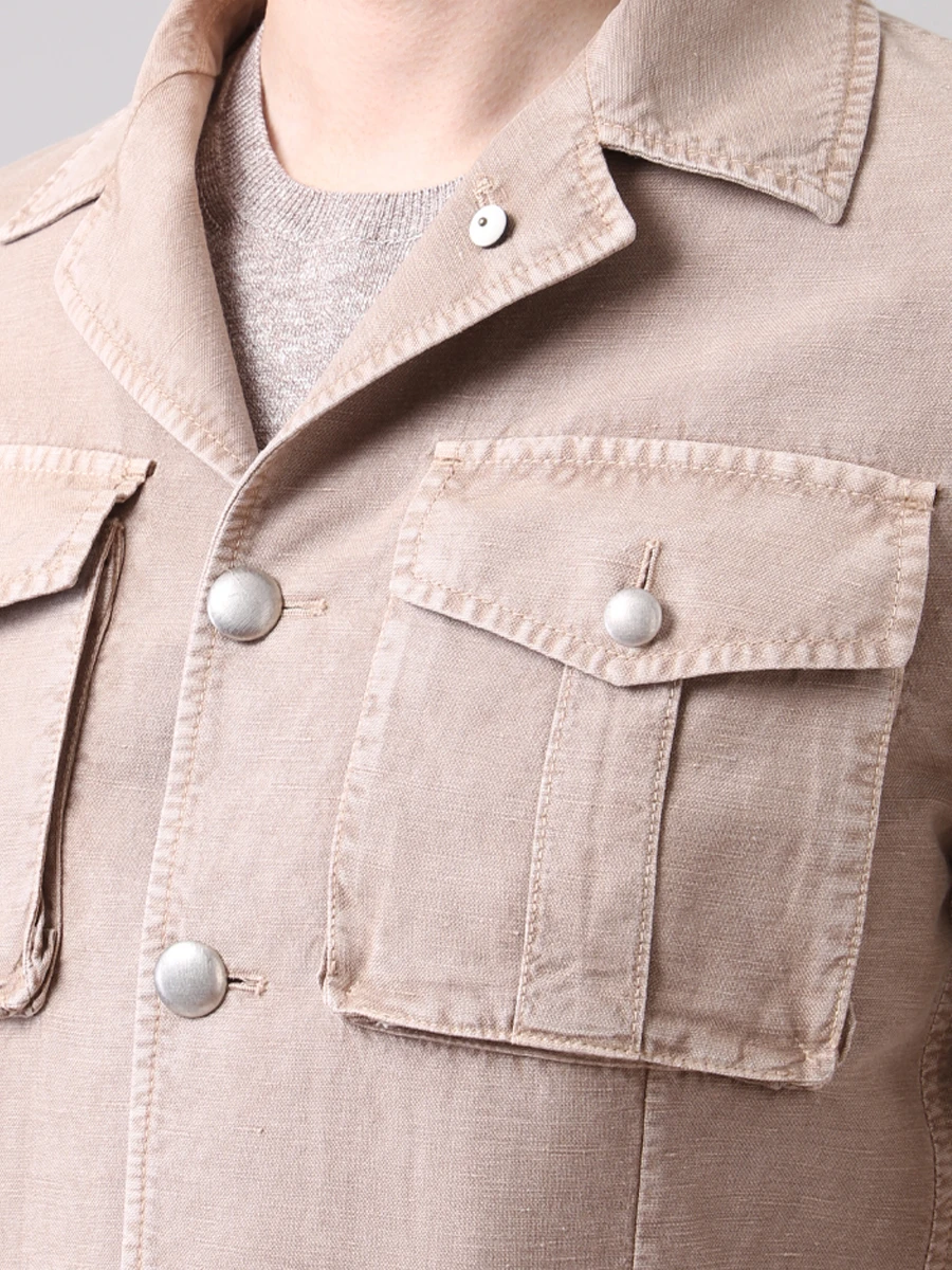 Пиджак с накладными карманами