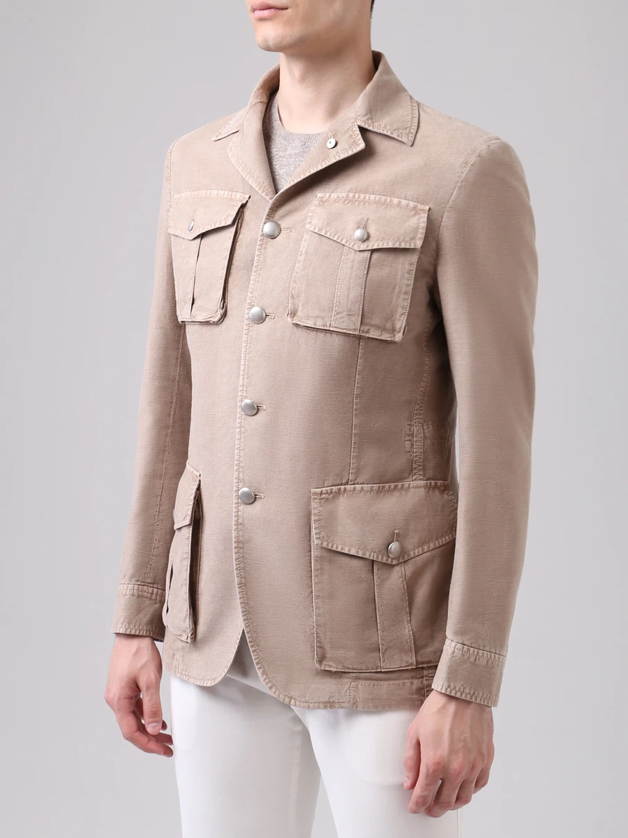 Пиджак с накладными карманами