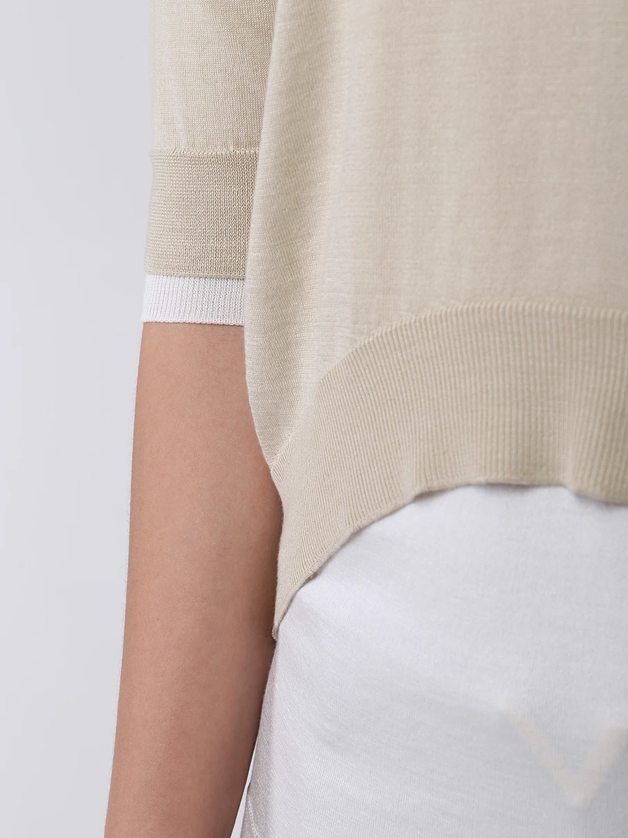 Свитер комбинированный