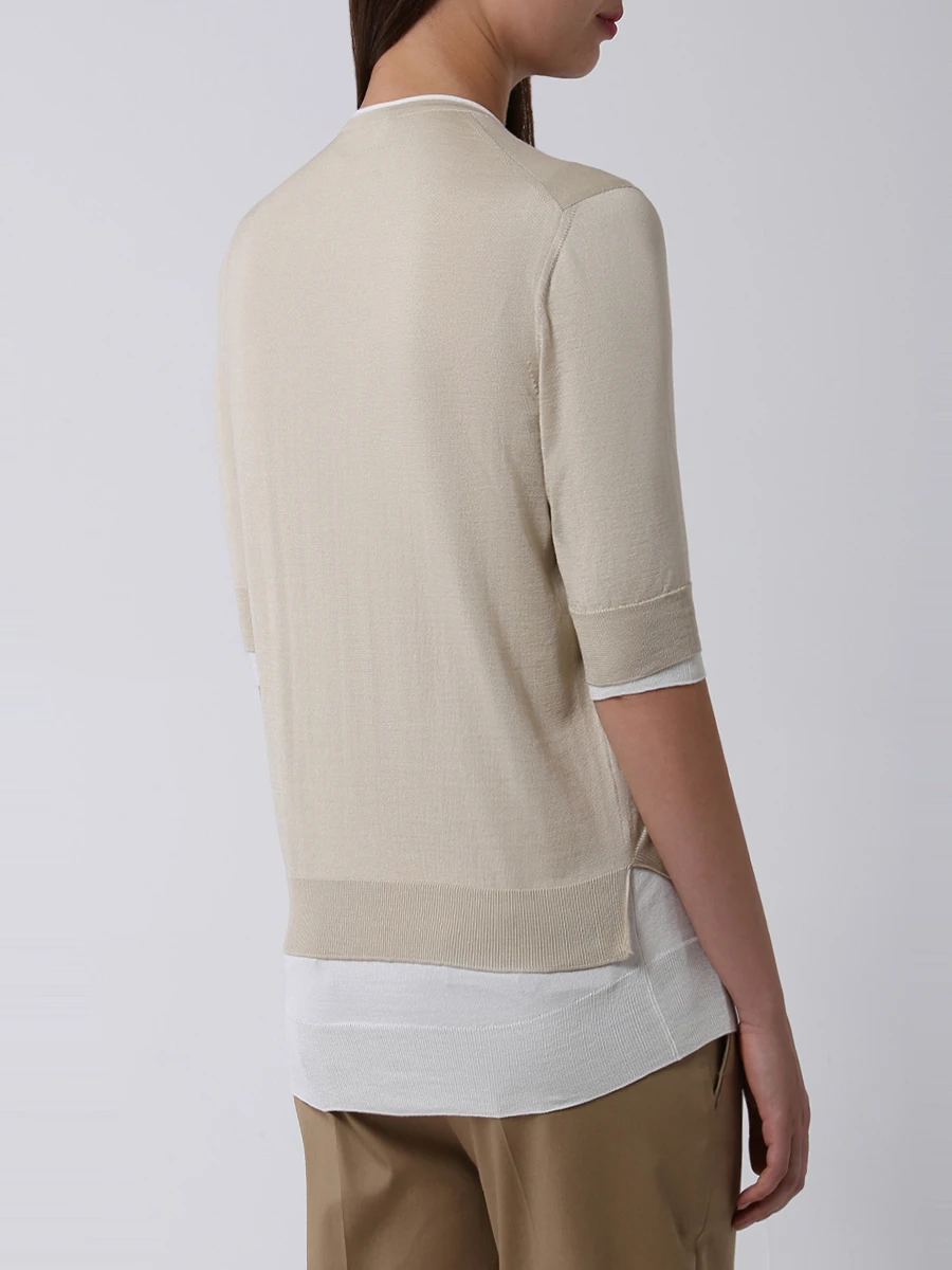 Свитер комбинированный