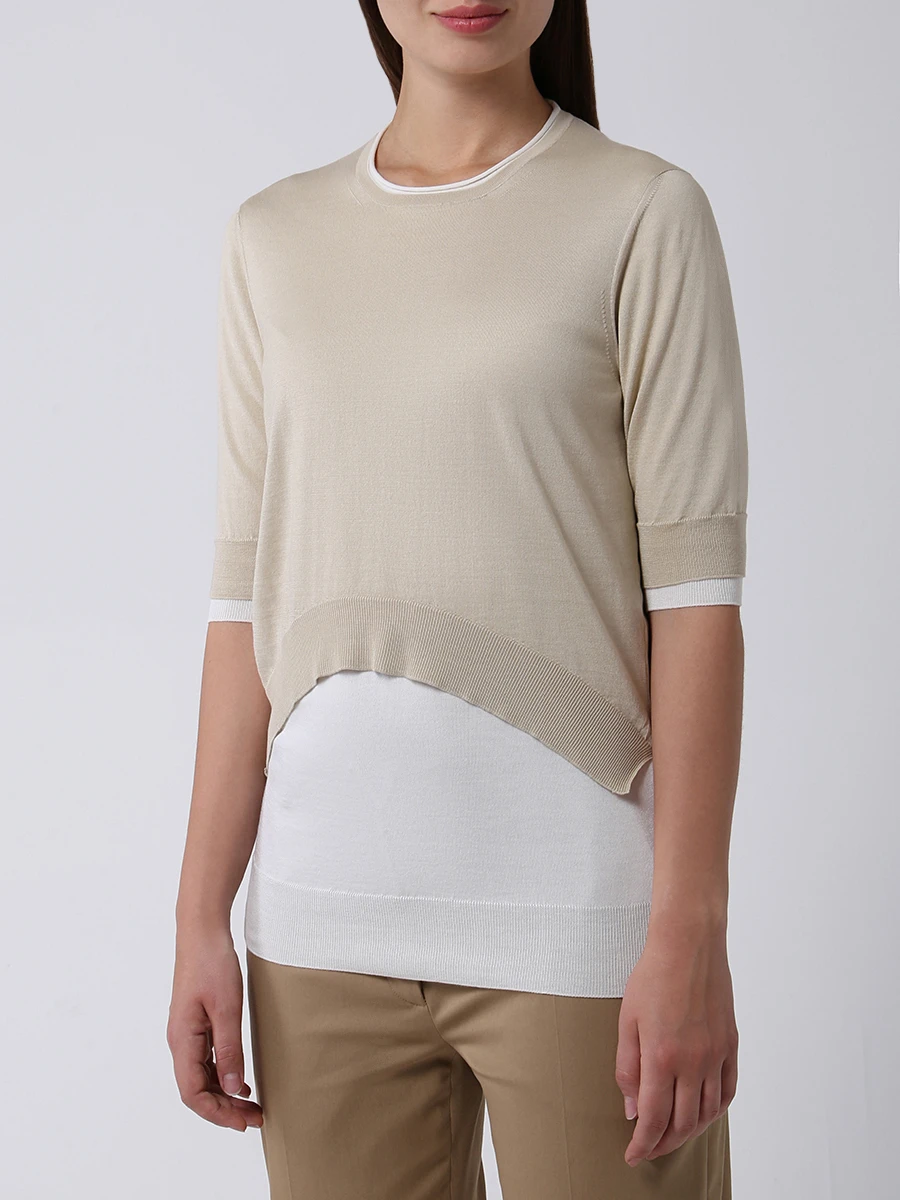 Свитер комбинированный