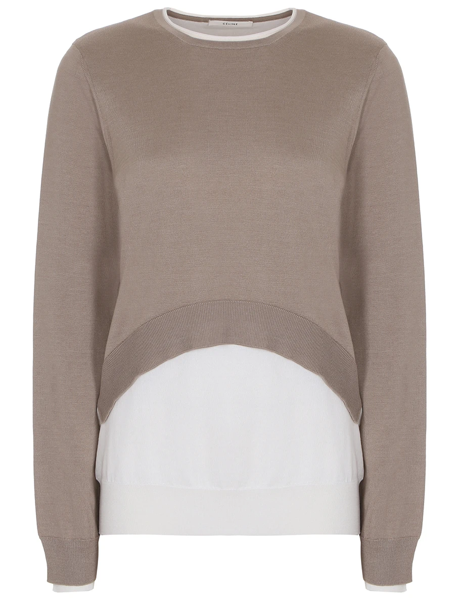 Свитер комбинированный