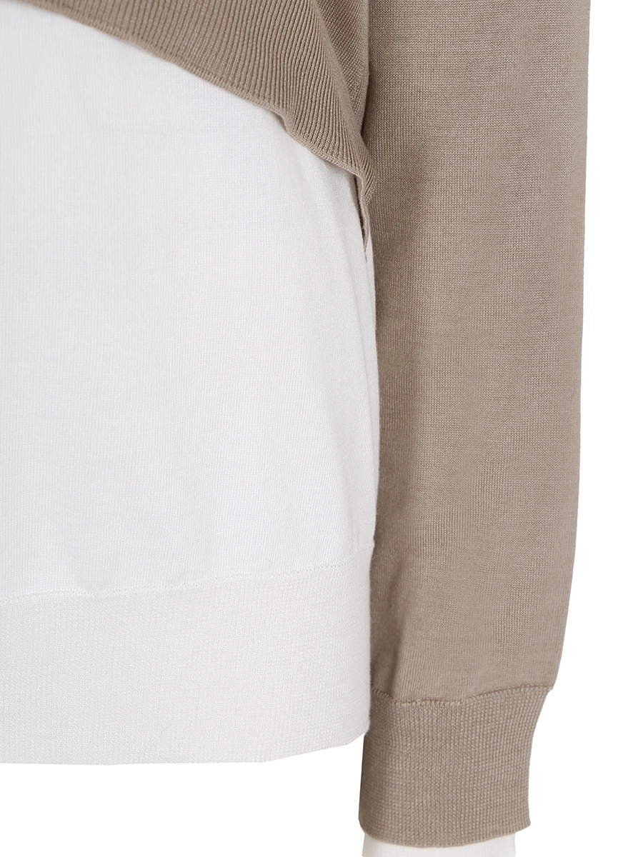 Свитер комбинированный