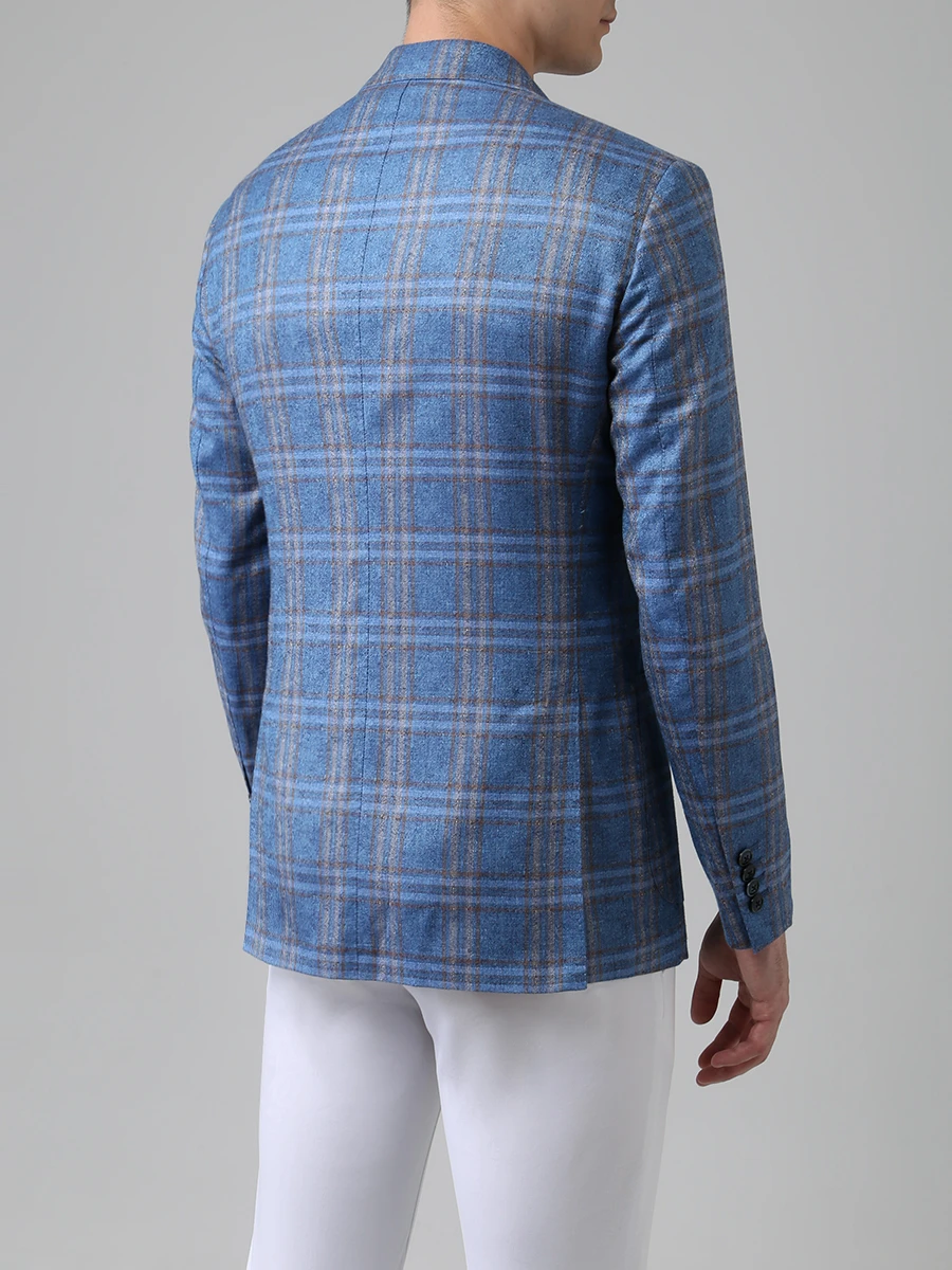 Пиджак из шелка и кашемира в клетку