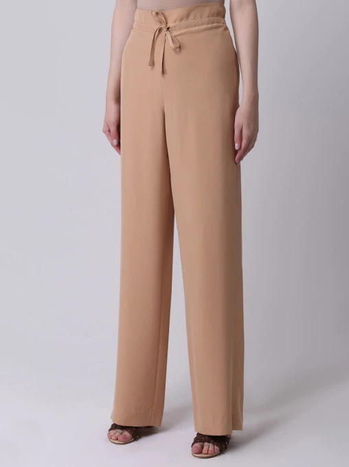 Брюки шелковые на кулиске LORO PIANA