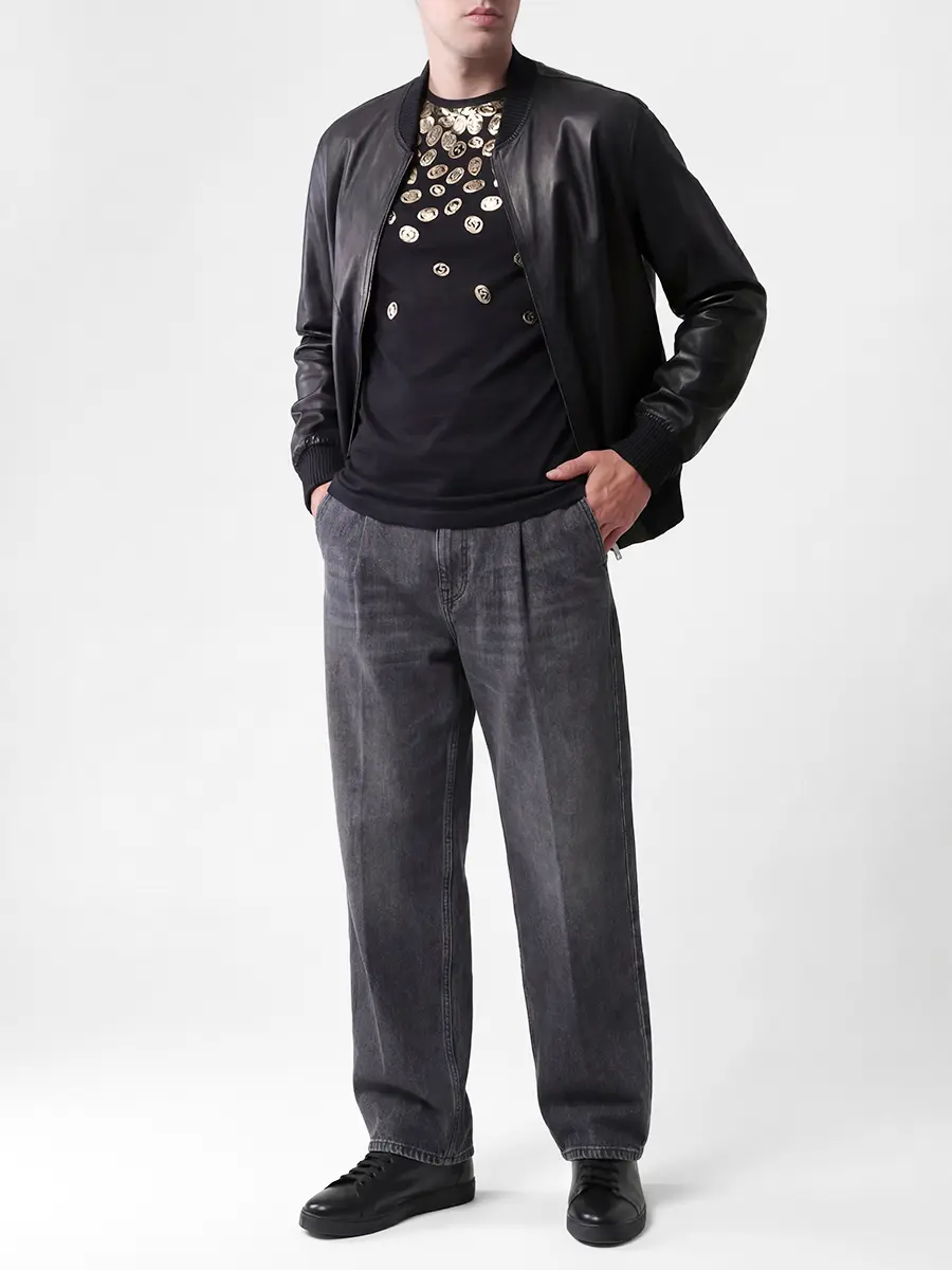 Куртка кожаная