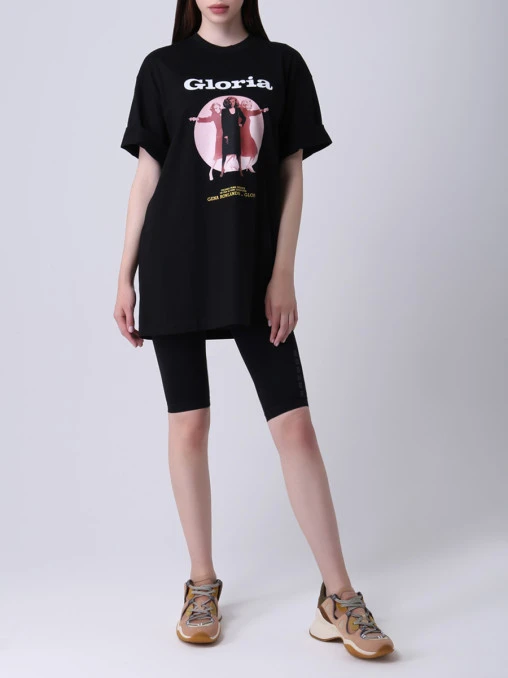 Футболка хлопковая с принтом FENDI