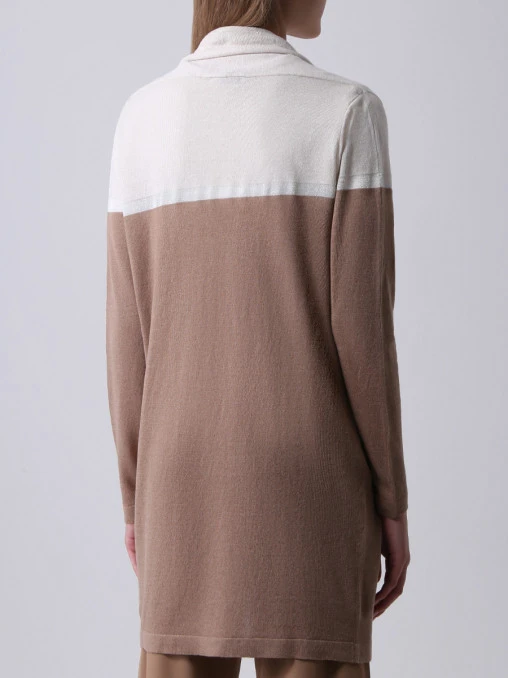 Кардиган изо льна и хлопка LE TRICOT PERUGIA