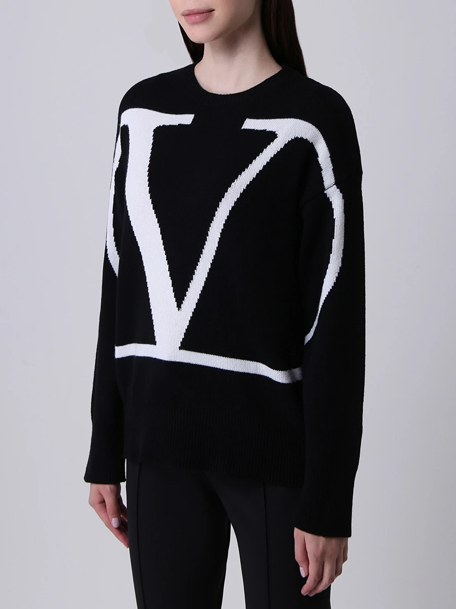 Свитер кашемировый с принтом