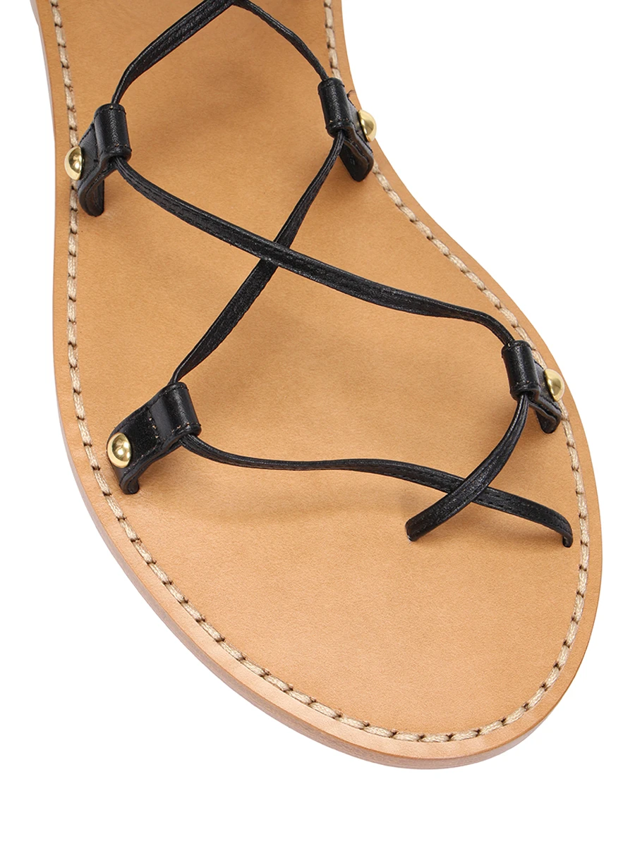 Сандалии кожаные