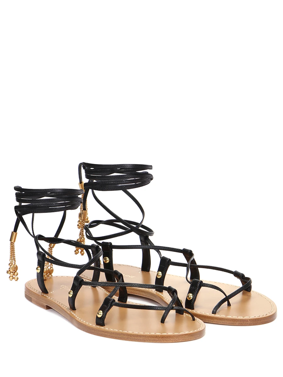 Сандалии кожаные