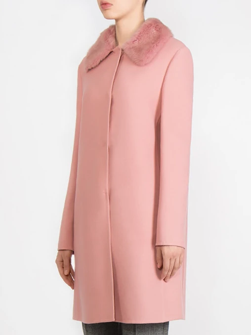 Шерстяное пальто ERMANNO SCERVINO