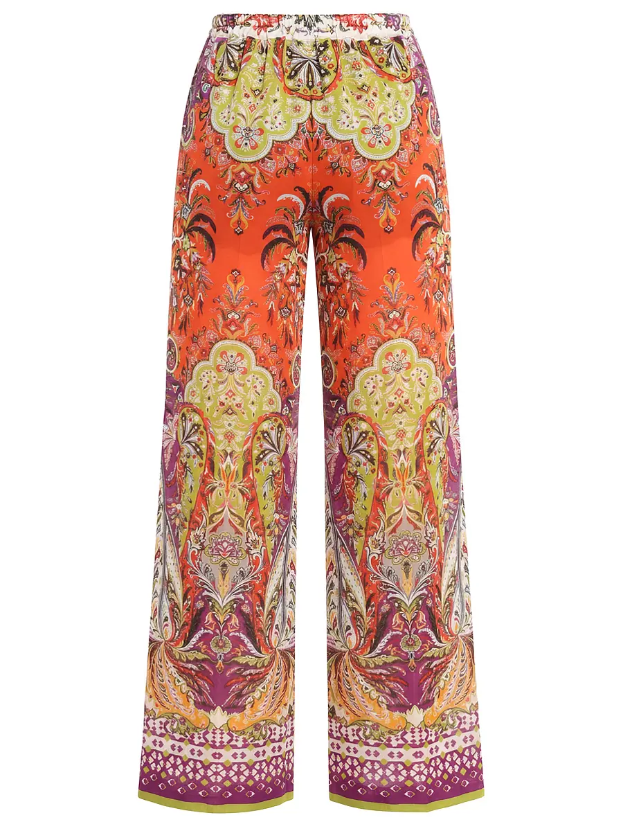 Брюки шелковые