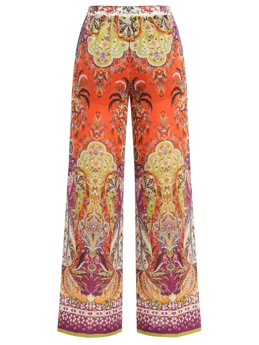 Брюки шелковые ETRO