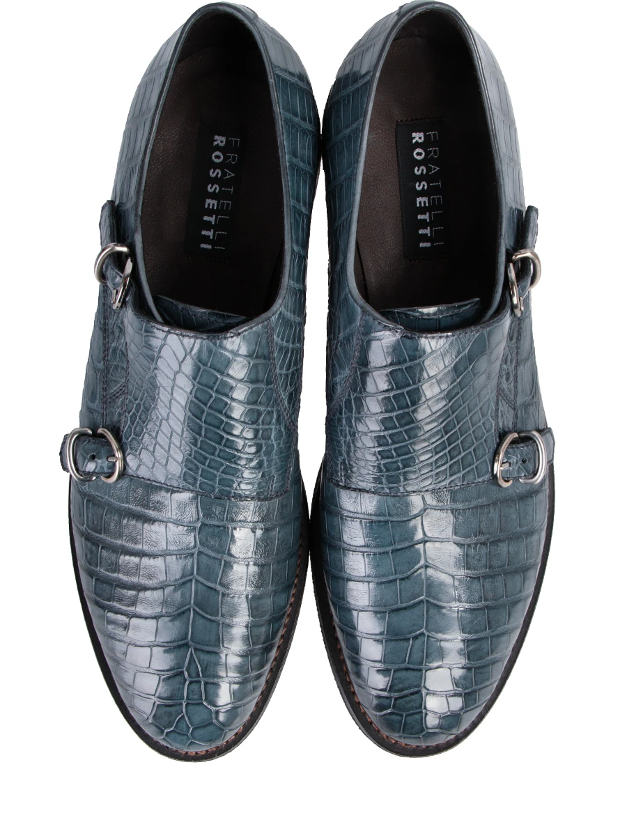 Туфли-монки из крокодила