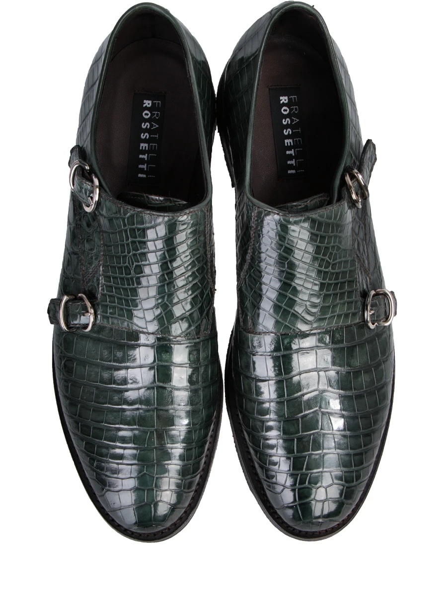 Туфли-монки из крокодила