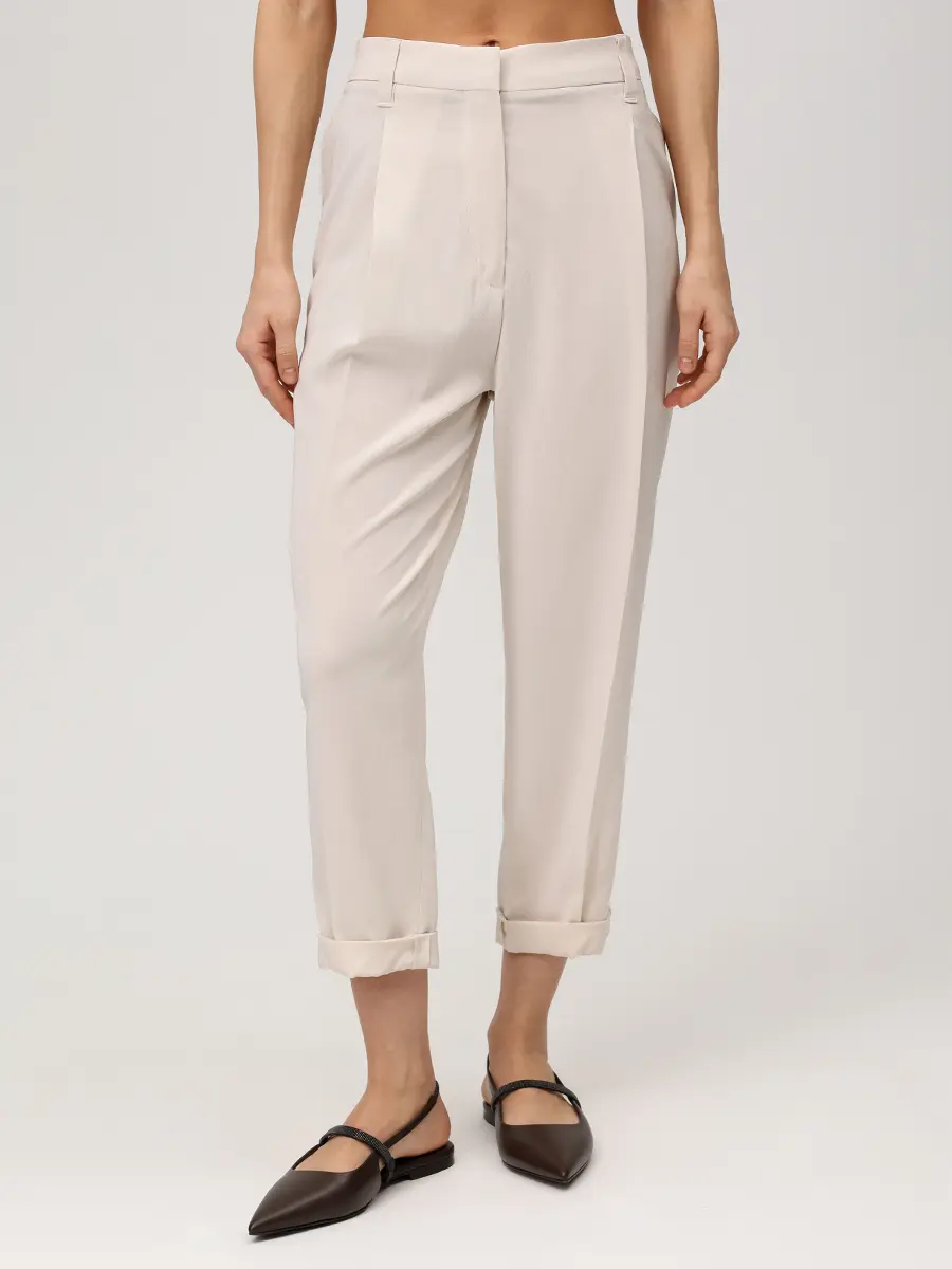 Брюки шелковые