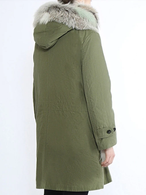 Теплая парка с мехом ERMANNO SCERVINO