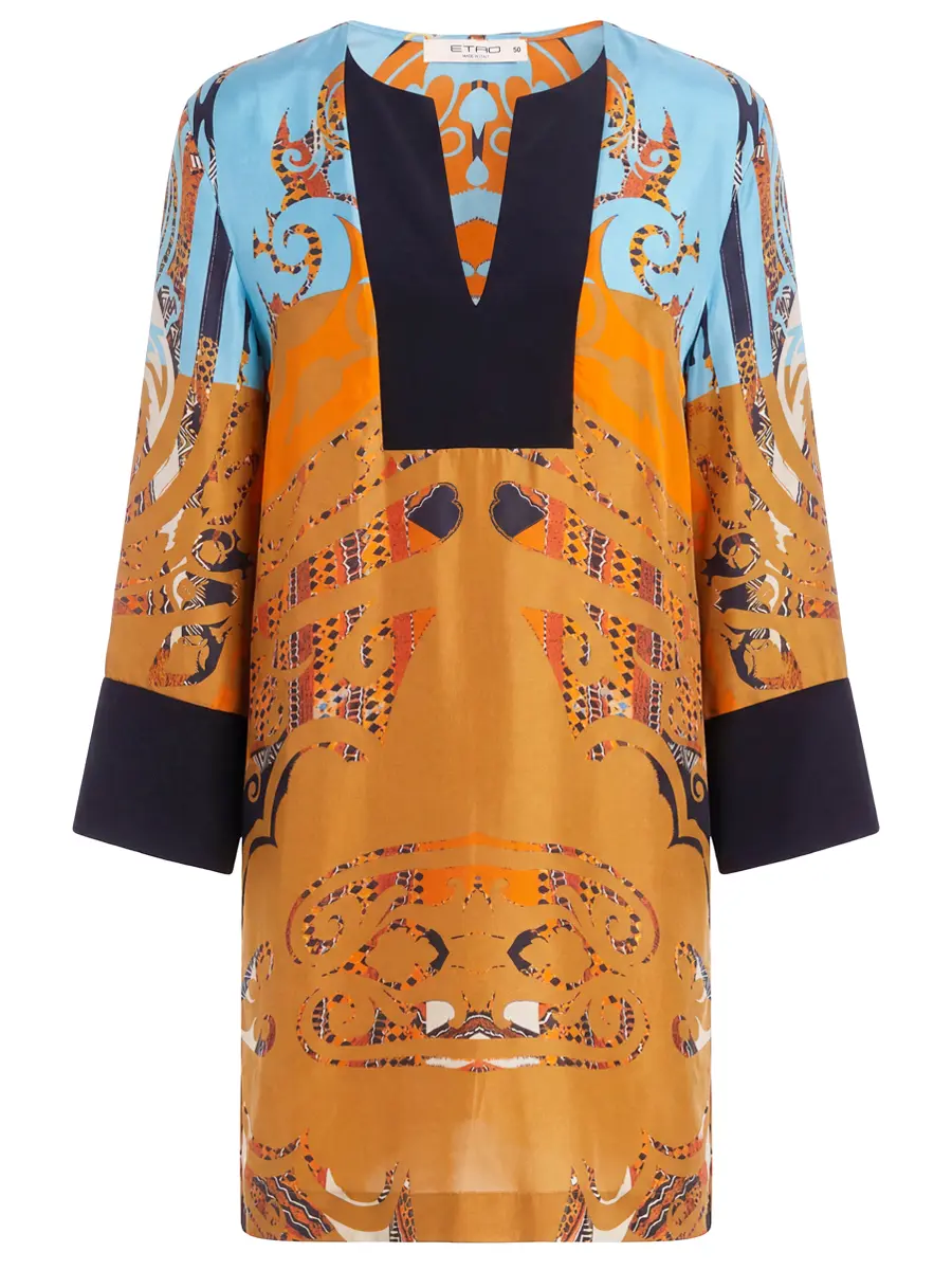 Платье шелковое