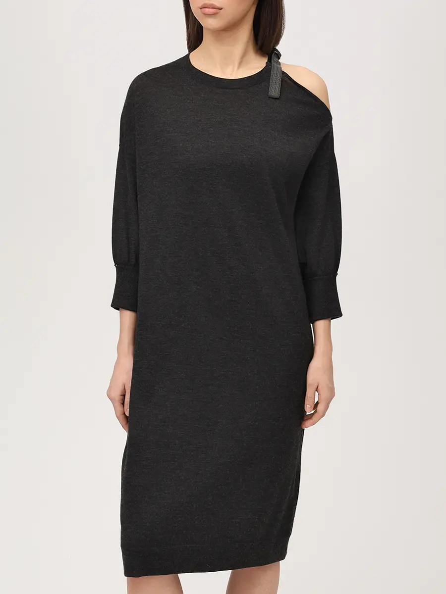 Платье из кашемира и шелка