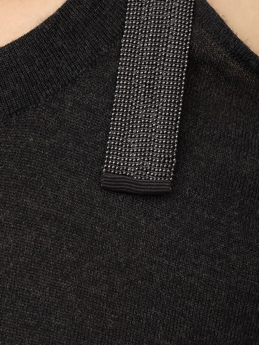 Платье из кашемира и шелка