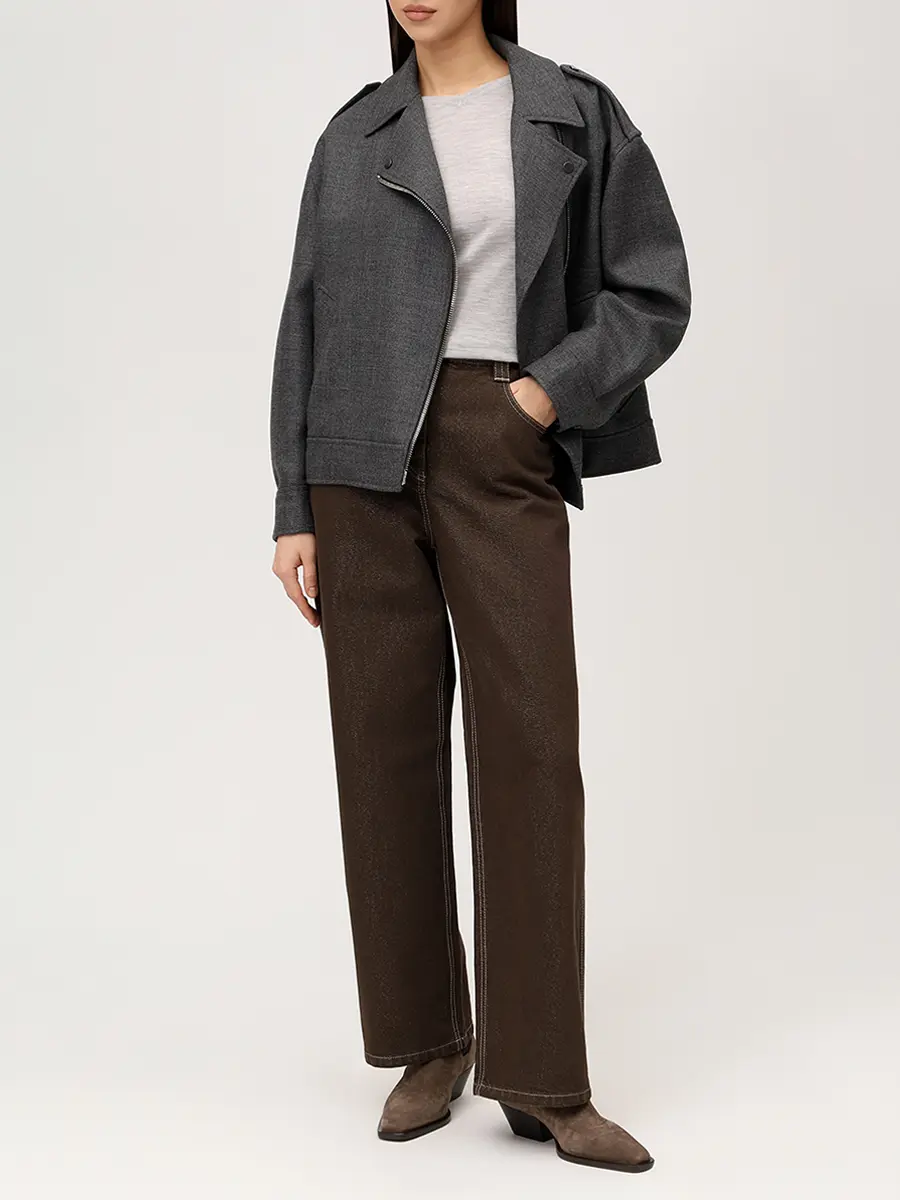 Футболка из кашемира и шелка