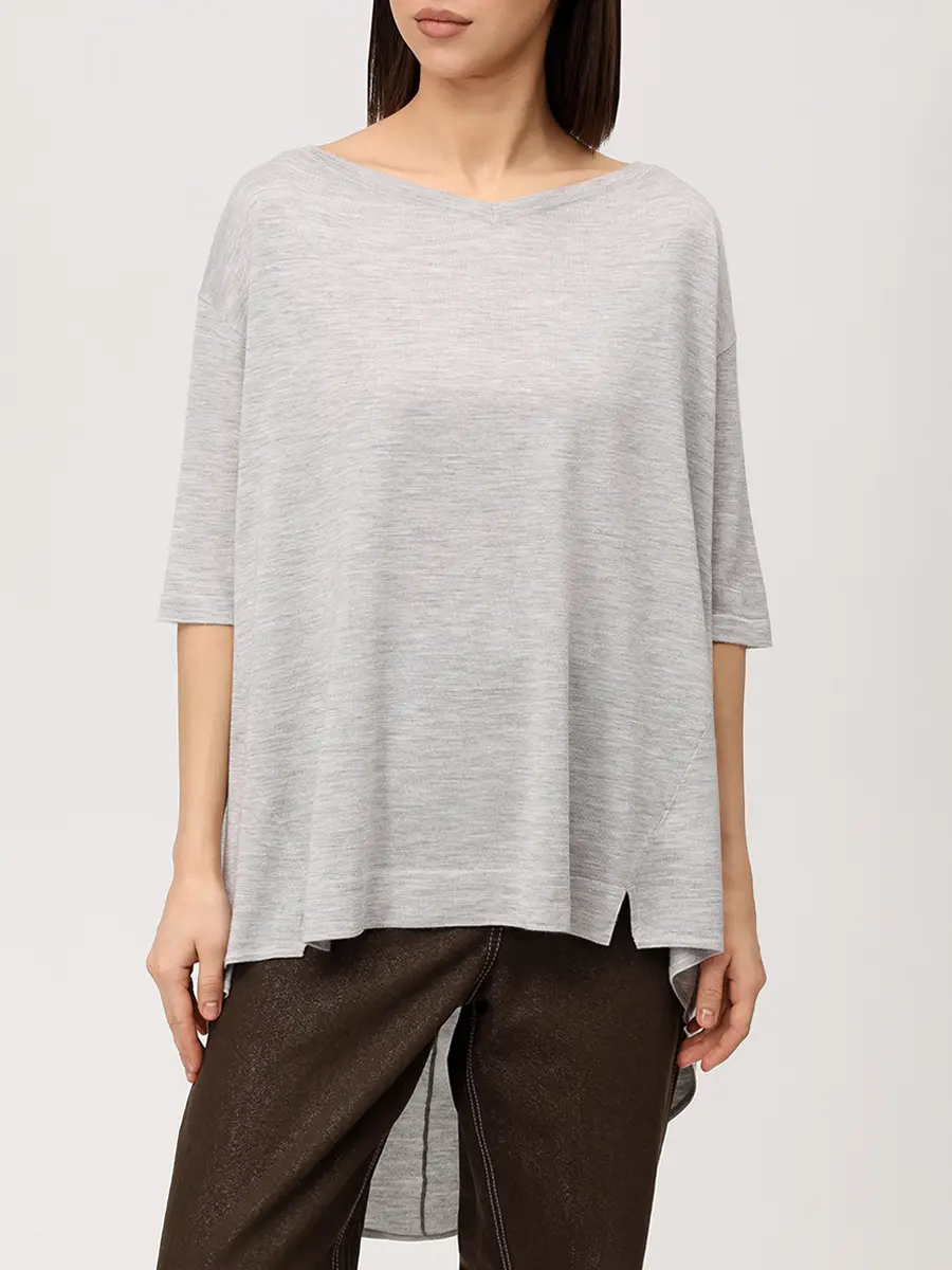 Футболка из кашемира и шелка