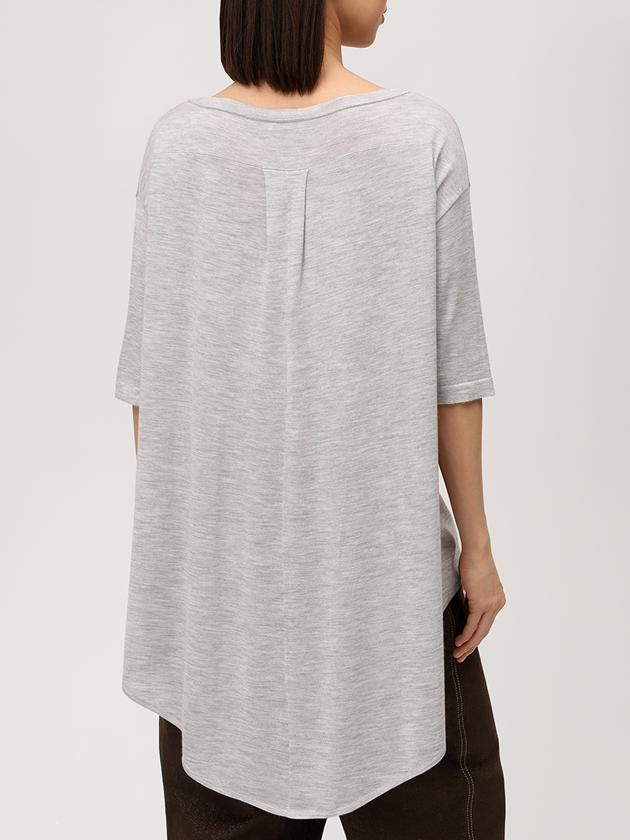 Футболка из кашемира и шелка