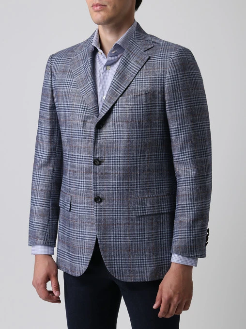 Пиджак в клетку KITON