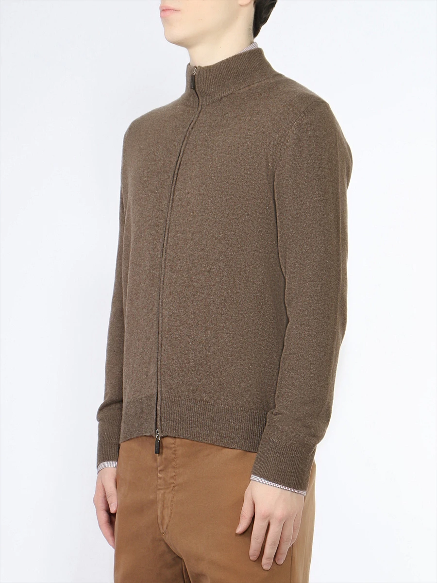 Кардиган кашемировый на молнии