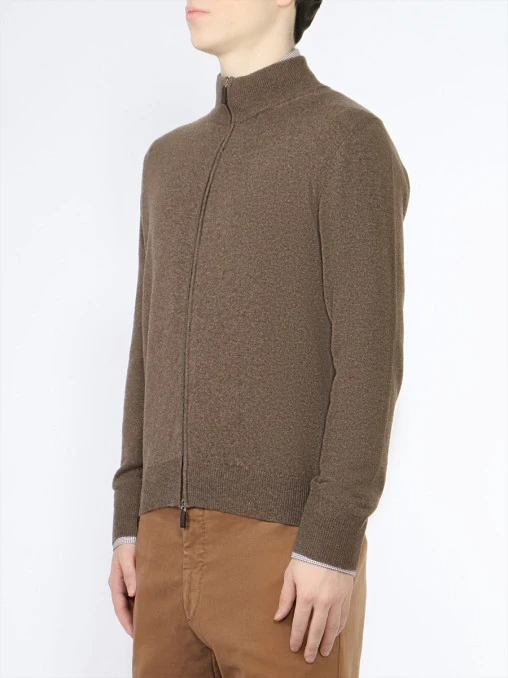 Кардиган кашемировый на молнии COLOMBO