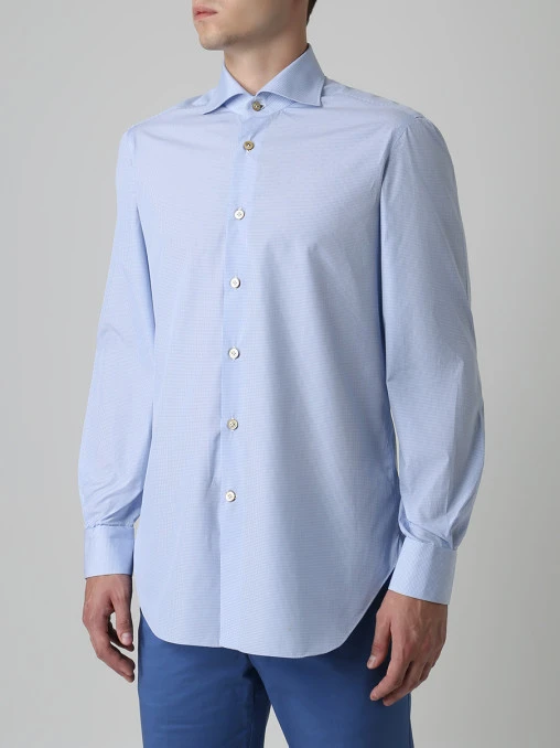 Рубашка Regular Fit в клетку KITON