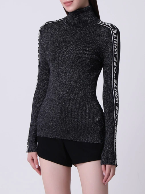 Водолазка с люрексом OFF-WHITE