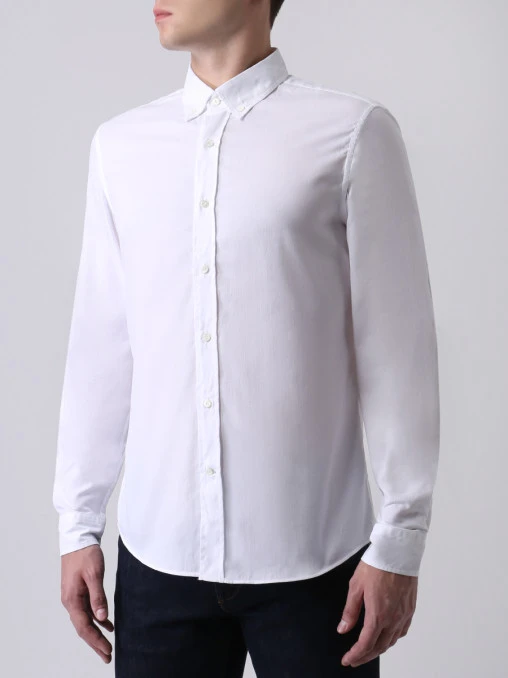 Рубашка Leisure Fit хлопковая BRUNELLO CUCINELLI